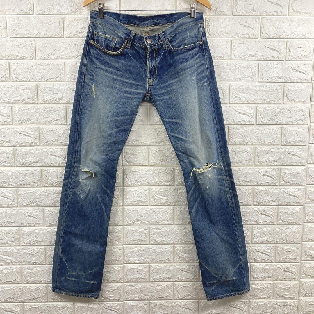 良品　ヒステリックグラマー　XXX ヴィンテージ加工デニム　ジーンズ　32パンツ