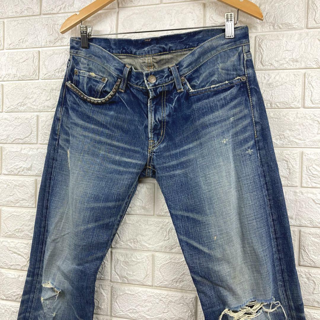 良品　ヒステリックグラマー　XXX ヴィンテージ加工デニム　ジーンズ　32
