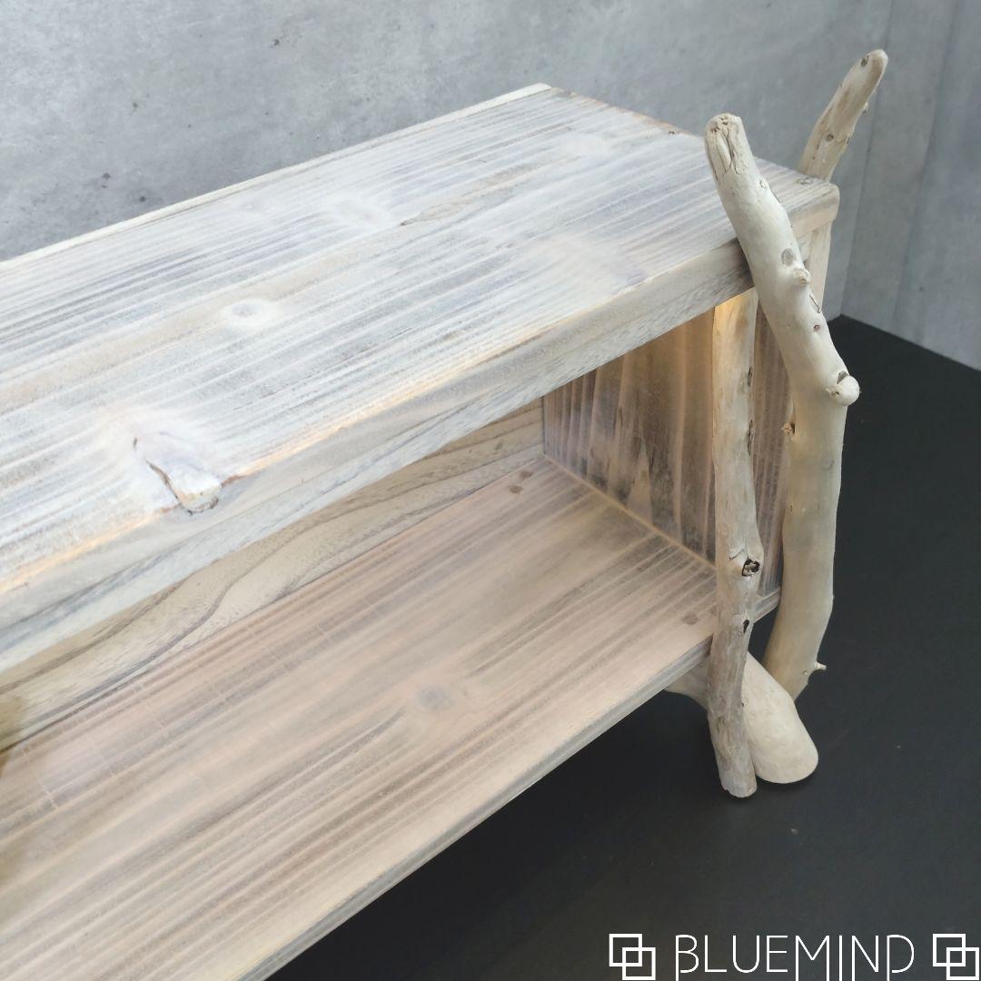No.1235 流木の間接照明付きBOXシェルフ 流木インテリア - メルカリ