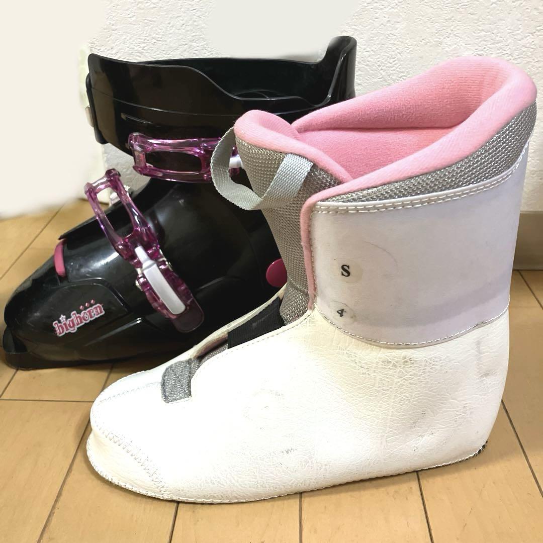 KAZAMA カザマ スキー セット 板 ブーツ ストック キッズ メンズ