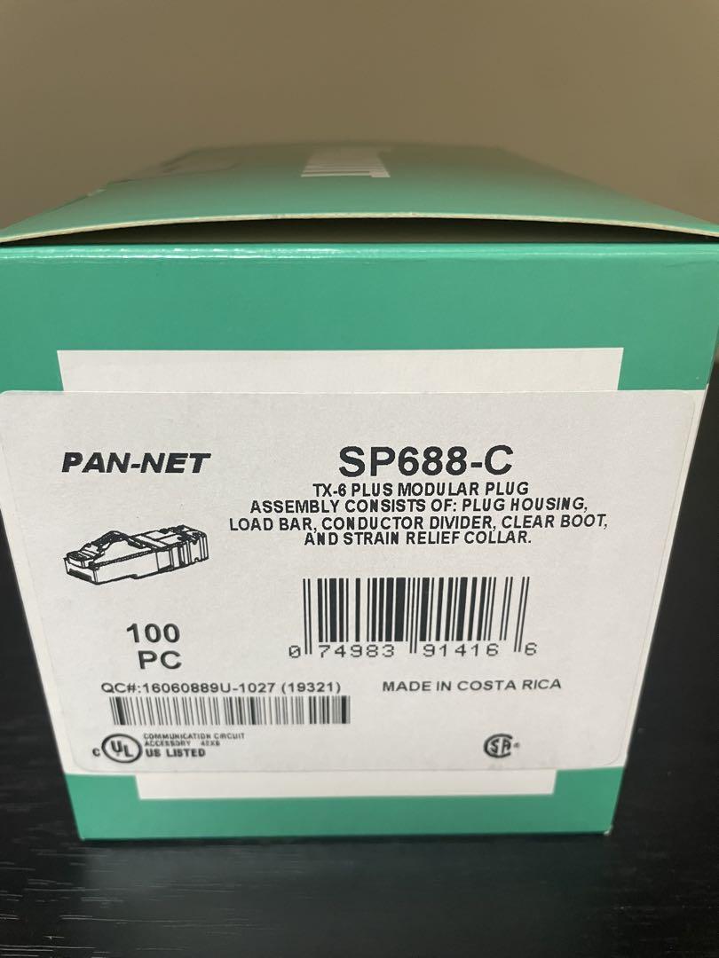 未開封品PANDUIT プラグ100個入り　SP688-C
