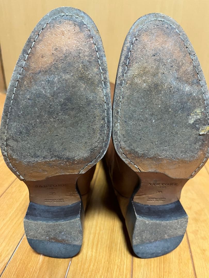 【最短翌日配送】 SARTORE クロスバック ジョッキーブーツ38 ブラウン24.5cm SARTORE