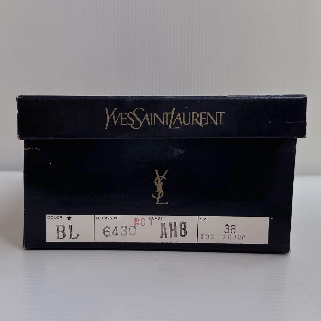 イヴ・サンローラン　YSL リボン　ハイヒール　パンプス　サンダル　靴　36