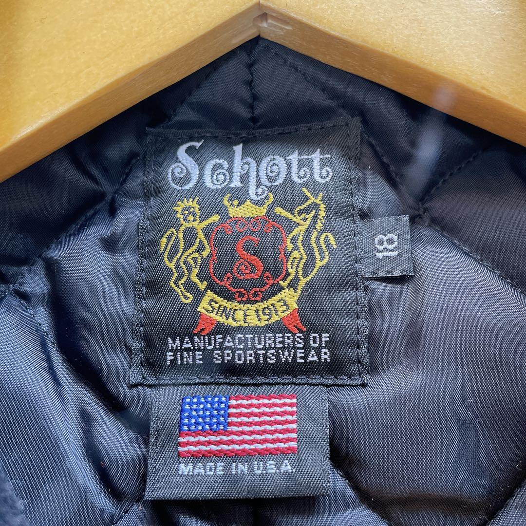 Schott ショット ダブルライダース L ウール ブラック スタッズ USA