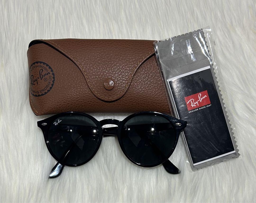 Ray-Ban ブラック ラウンド型 サングラス ケース、付属品付き