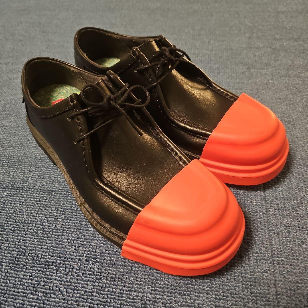 【激安セール】 CAMPER オレンジ カジュアルシューズ JUNCTION トゥキャップ 靴