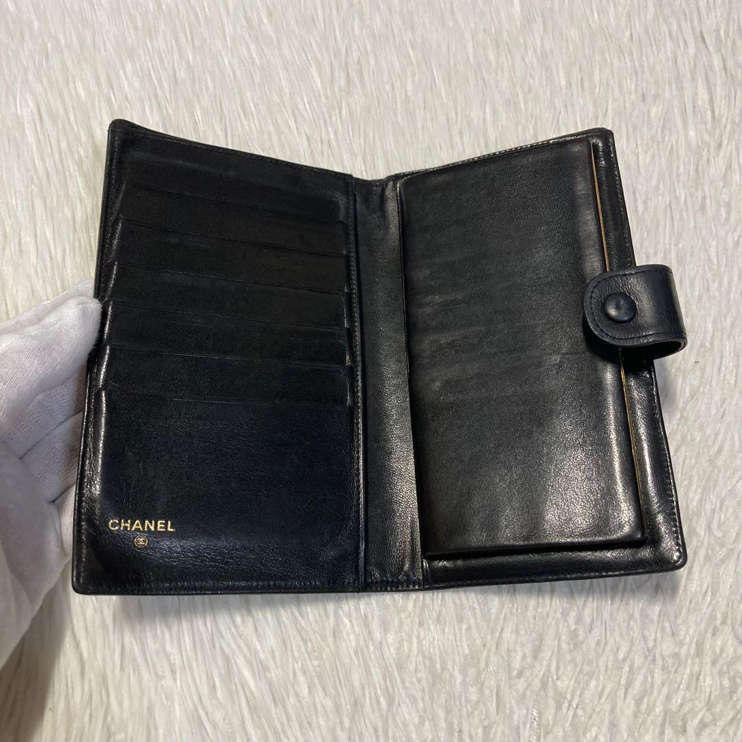 今週特別値下げ美品 CHANEL シャネル 二つ折り 長財布 がま口