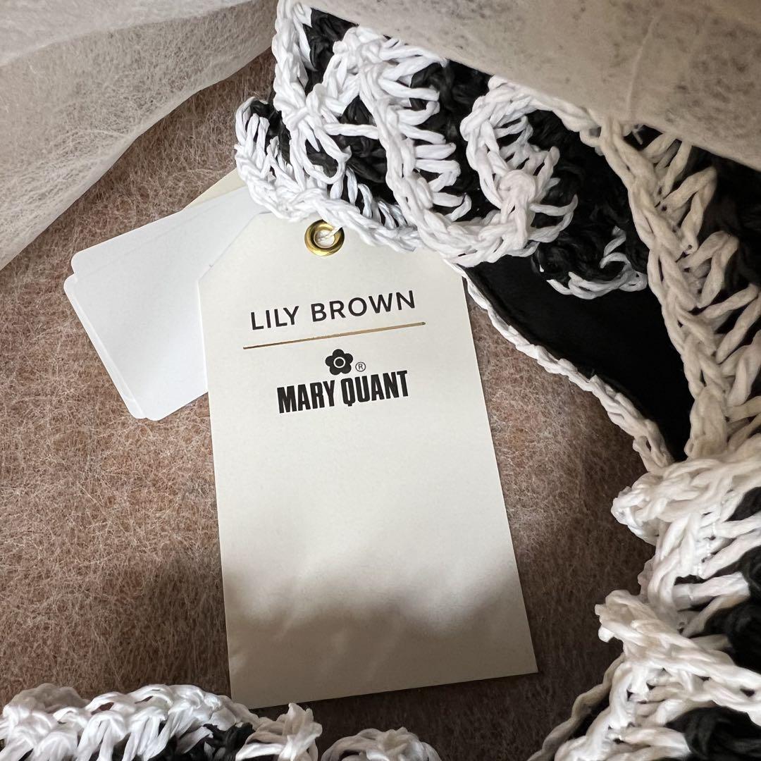 【LILY BROWN×MARY QUANT】ペーパーラウンドフリルバッグ