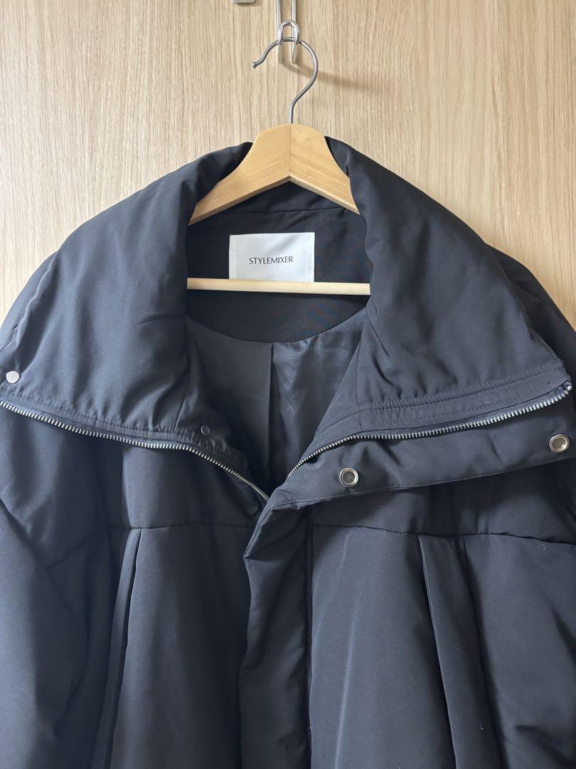 STYLEMIXER スタイルミキサー　パッファーオーバーコート ブラック