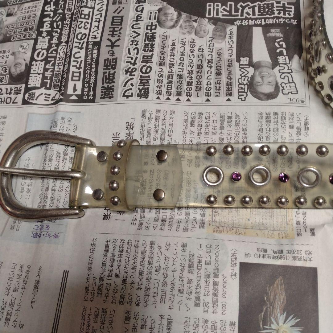 HYSTERIC スタッズ付きクリアベルト