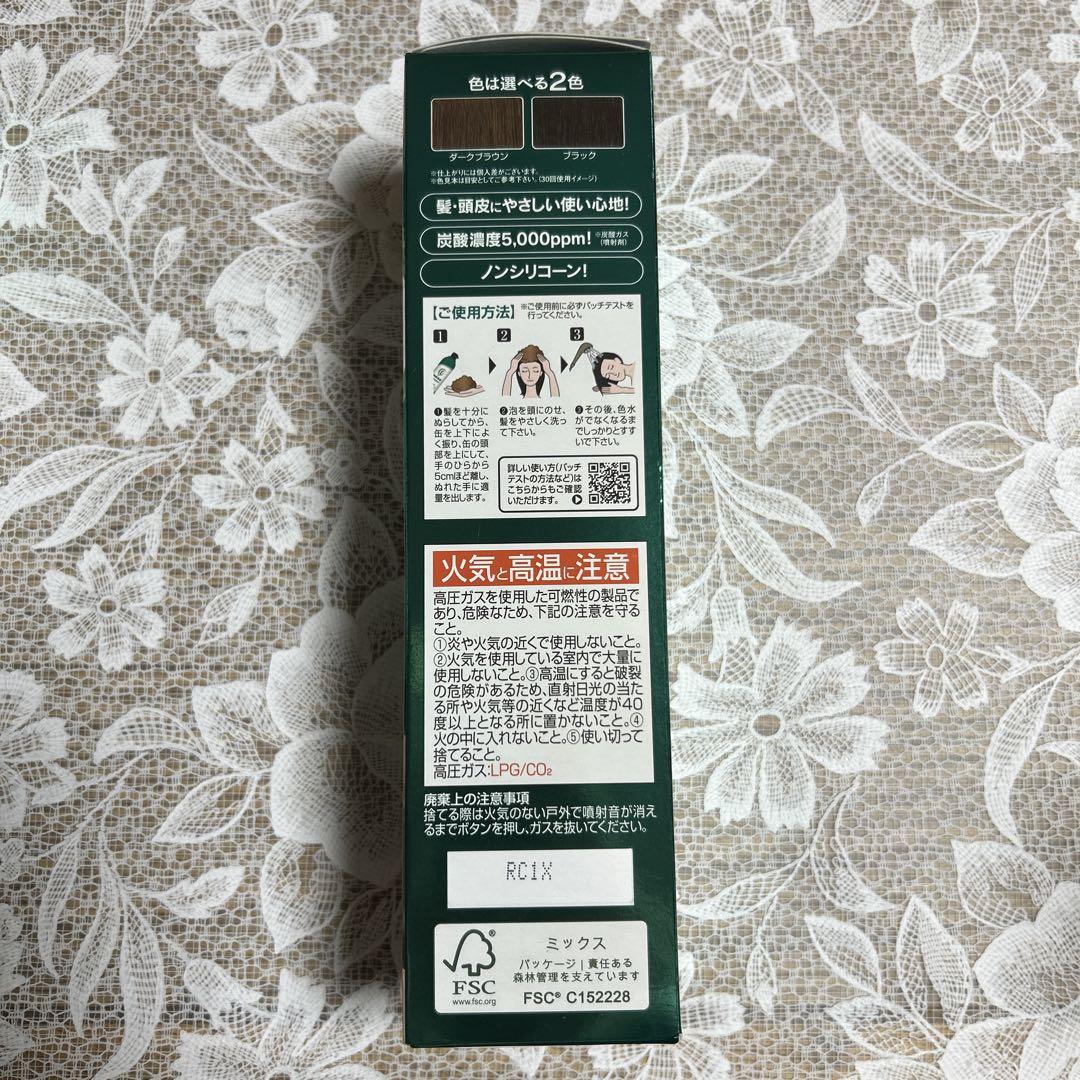 利尻昆布炭酸カラーシャンプー2個　利尻昆布白髪用ヘアカラートリートメント1個