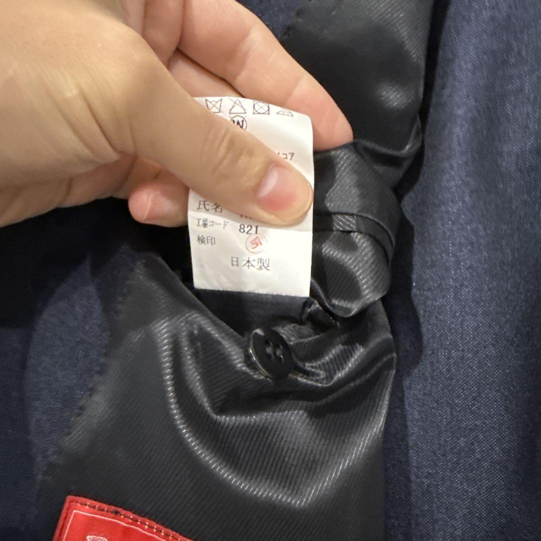 【定価10万】piacenza生地 ダブルブレストブレザー　スーツ　Sサイズ相当