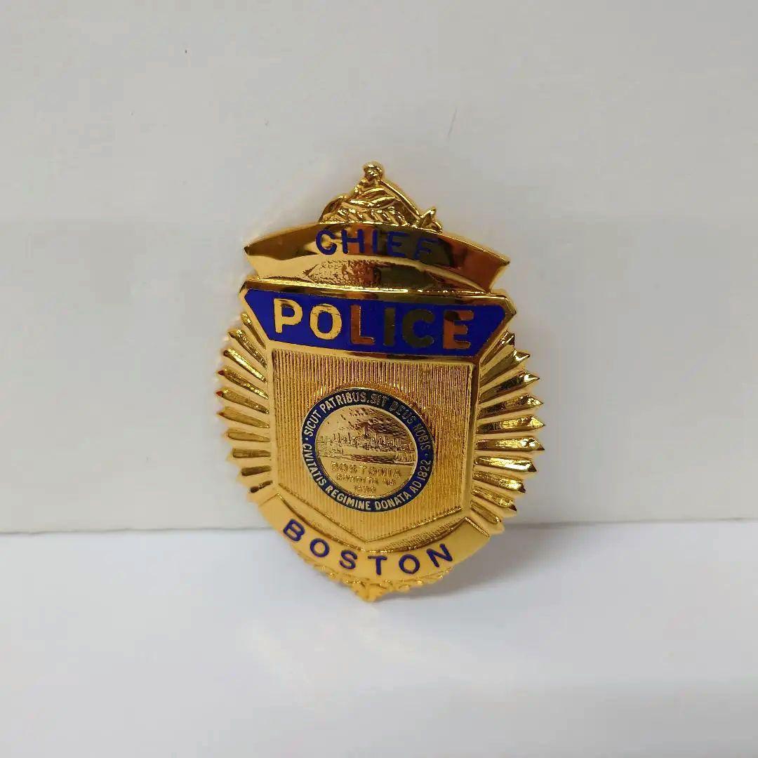 153.アメリカ　ポリスバッジ　ボストン市警察　CHIEF　警視総監 199.アメリカ ポリスバッジ ボストン市警察 CHIEF 警視総監