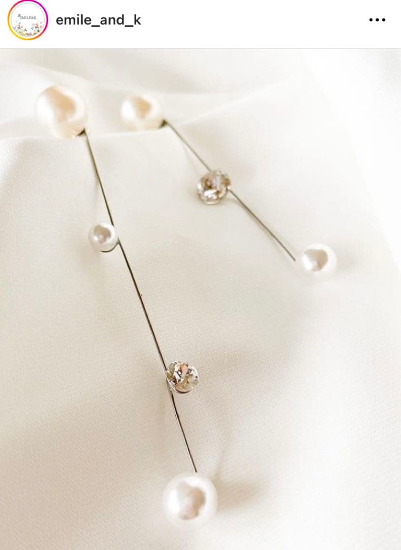 Emile&K イヤリング　結婚式　ウエディング　アクセサリー EMILE\u0026K Anemoneイヤリング ブライダルアクセサリー EMILE\u0026K Anemone