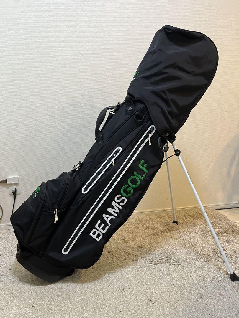 BEAMS GOLF キャディバッグ おまけ　ヘッドカバー付き BEAMS GOLF キャディバッグ ブラック（ヘッドカバー付） - メルカリ