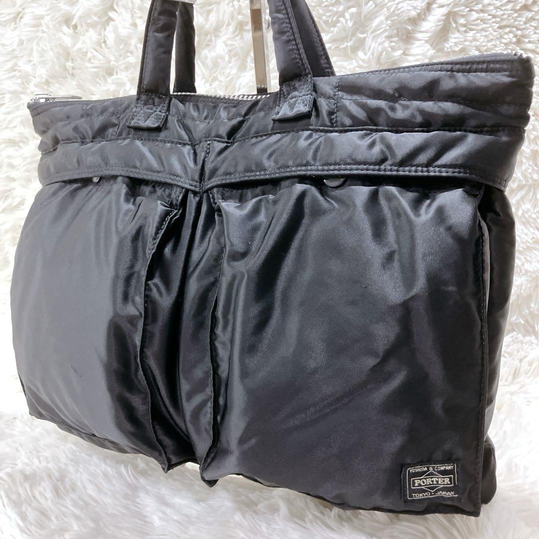 ✨美品✨PORTER タンカー ブリーフケース ビジネスバック ブラック　A4可 ✨美品 ポーター タンカー ビジネスバッグ ブリーフケース A4
