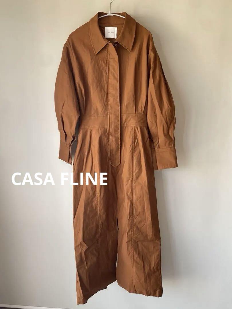 CASA FLINE カーサフライン バックオープンワークスリットドレス