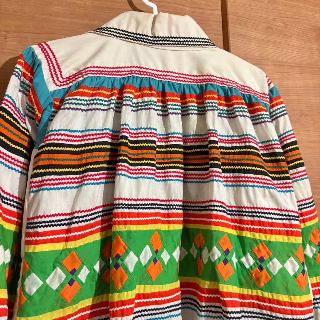 vintage ヴィンテージ セミノール パッチワーク ジャケット 古着 白