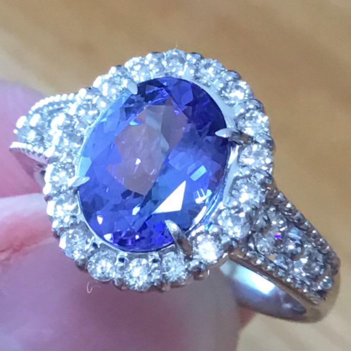 在庫限定品 美麗⭐️2ct ❗️タンザナイト✨ダイヤ✨リング✨約11.5号✨指輪✨簡易鑑別付 DVE1M-m33120242334 品質保証人気SALE