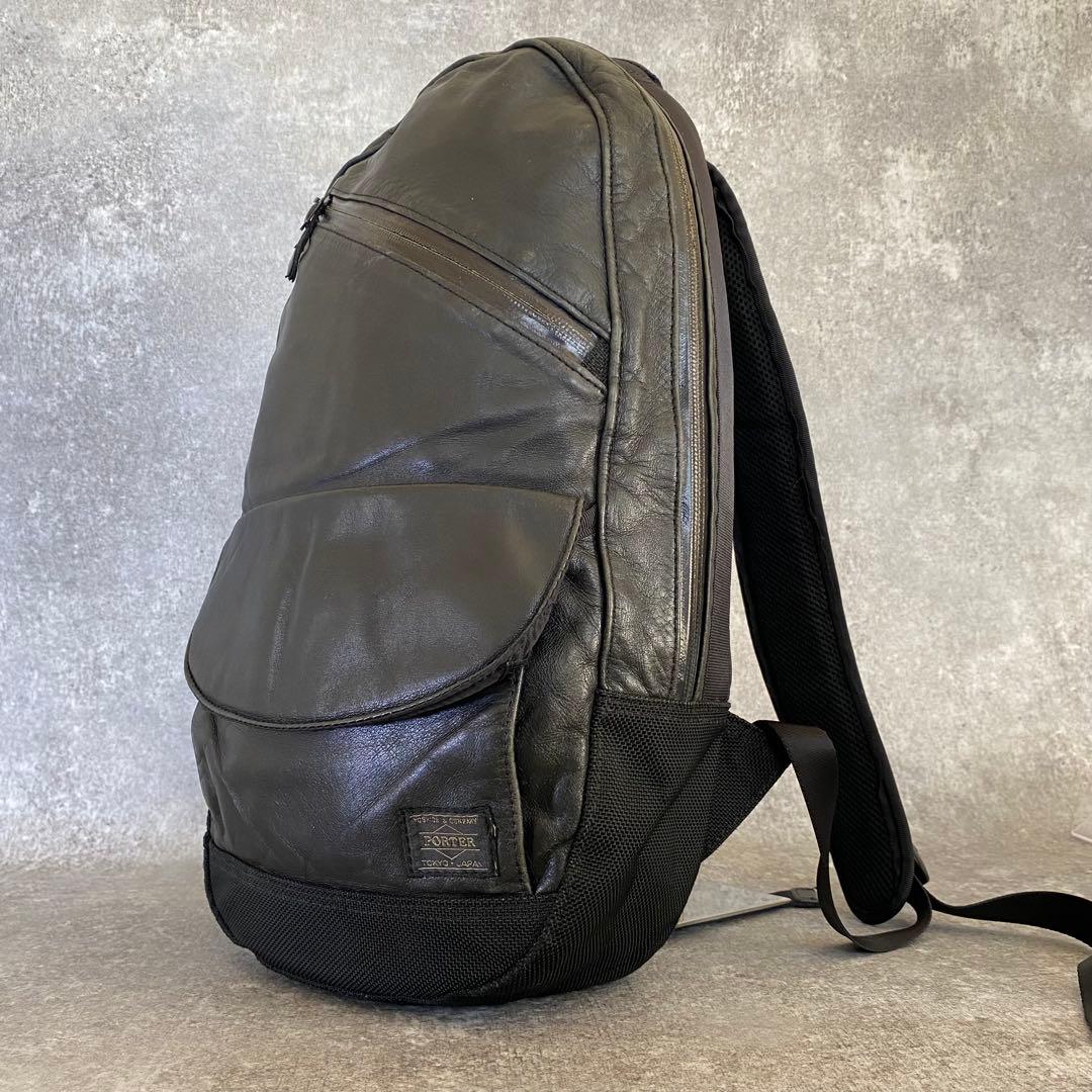 PORTER ポーター ズーム レザー リュック バックパック ブラック吉田カバン