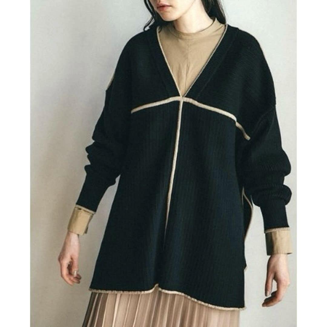 CLANE クラネ DOUBLE FACE LINE KNIT セーター