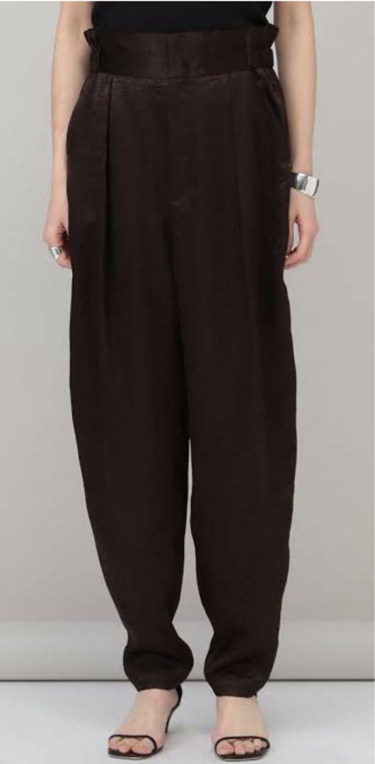 【美品】curensology クラッシュサテンセットアップ　ブラック