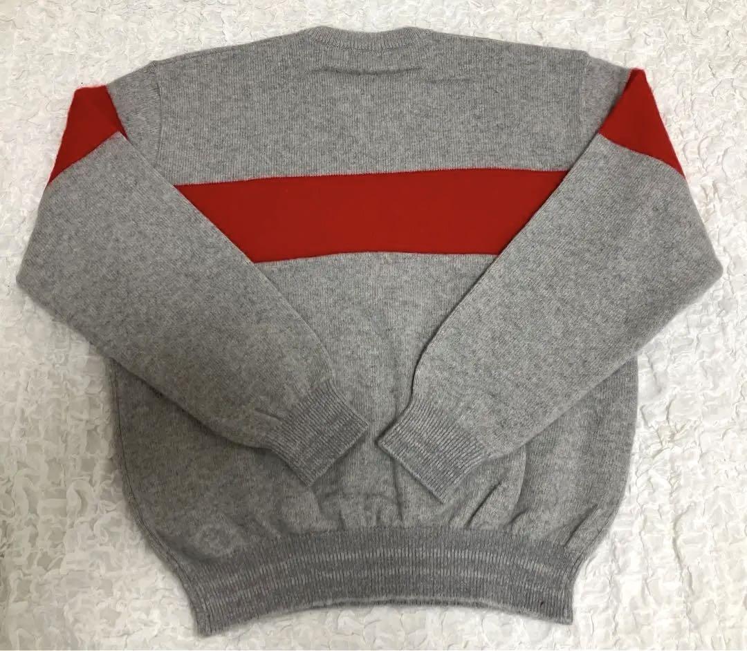 値下げ中！【美品】グッドイナフ ラインニット M モヘア　Vネック