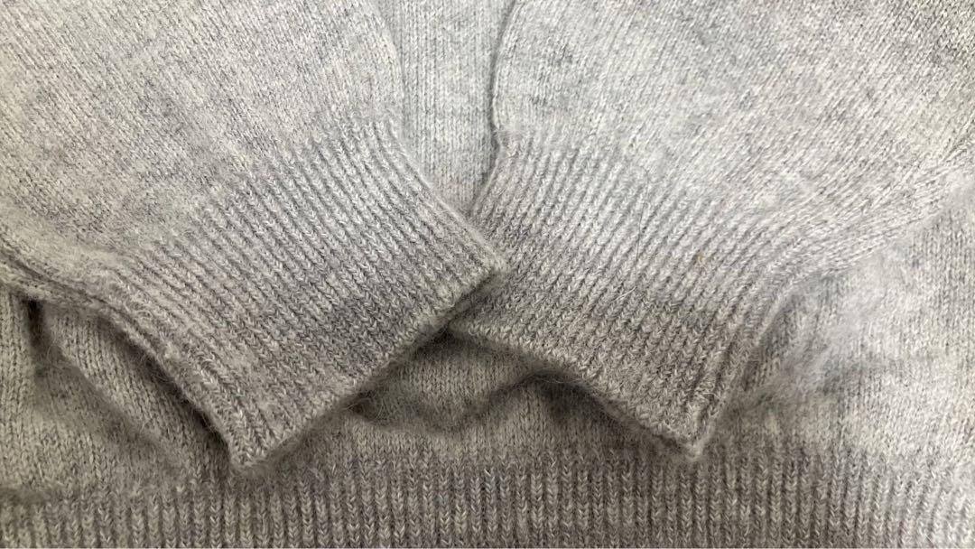 値下げ中！【美品】グッドイナフ ラインニット M モヘア　Vネック