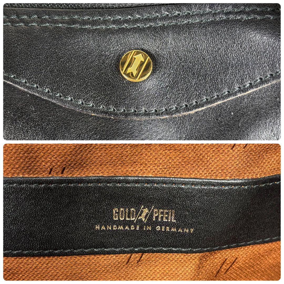 【美品】　GOLD PFEIL ボストンバッグ　大容量　ドイツ製　ブラック　旅行