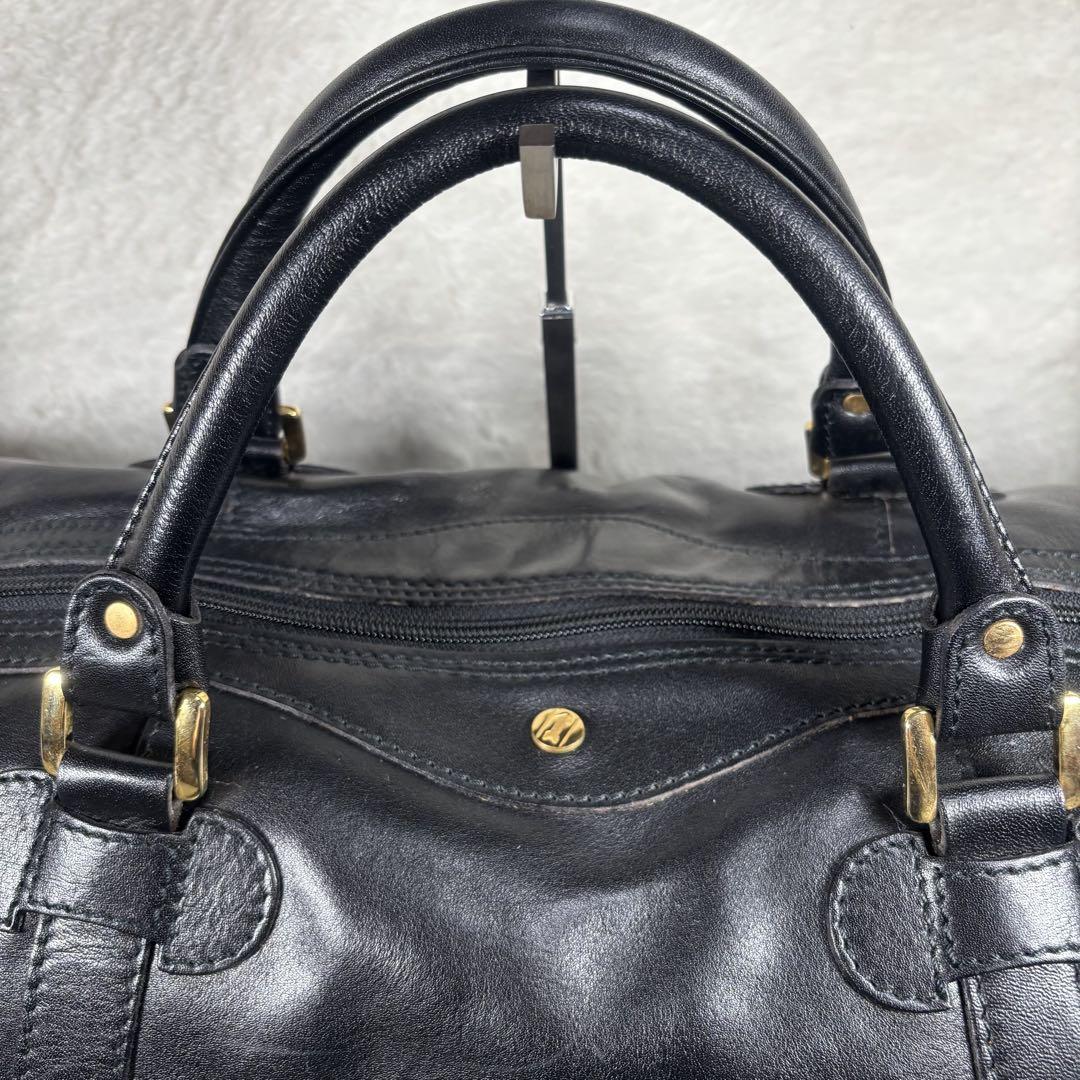 【美品】　GOLD PFEIL ボストンバッグ　大容量　ドイツ製　ブラック　旅行