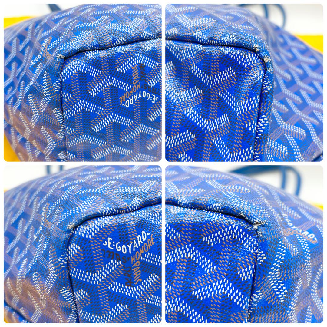 良品 GOYARD ゴヤール サンルイPM ブルー トートバッグ