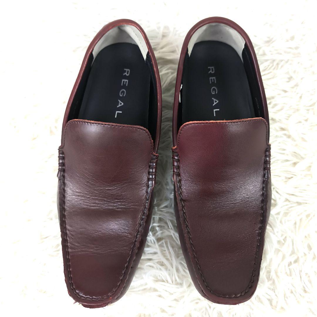 ✨美品✨ リーガル ドライビングシューズ コブラヴァンプ Uチップ レザー 赤茶