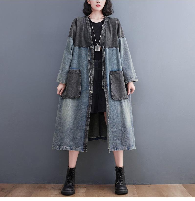 デニム ワンピース シャツ 大きいサイズ レディース 春 秋冬 新品 長袖