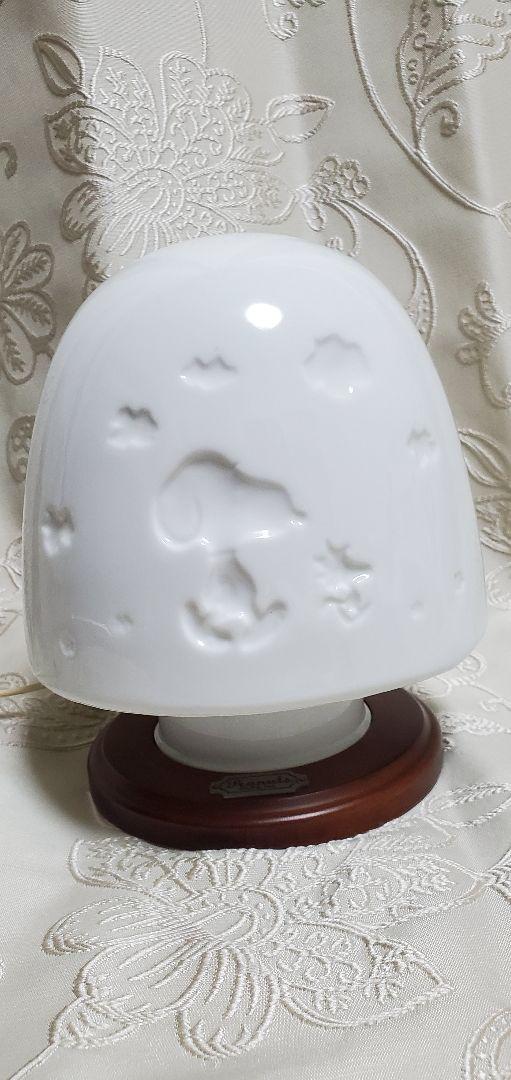 SNOOPY陶器　白磁　ルームライト