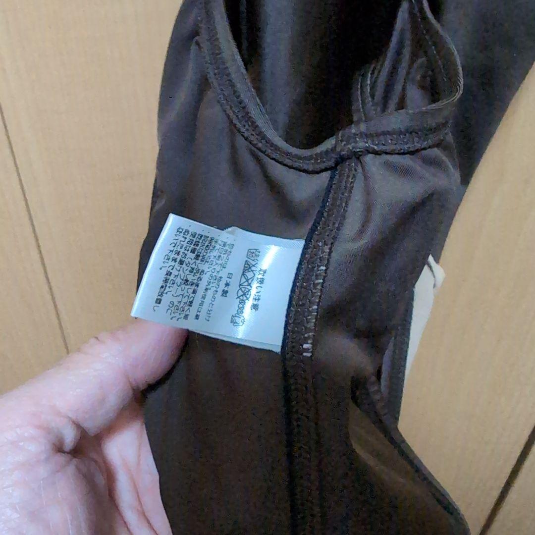 競泳水着 アシックスハイドロ ブラウン色 Sサイズ