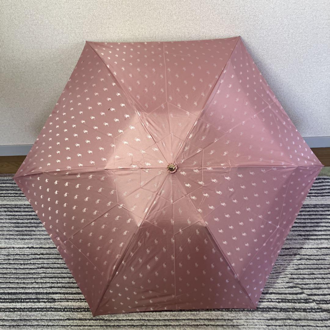 未使用品】ポロラルフローレン ポニーロゴ総柄 折り畳み傘