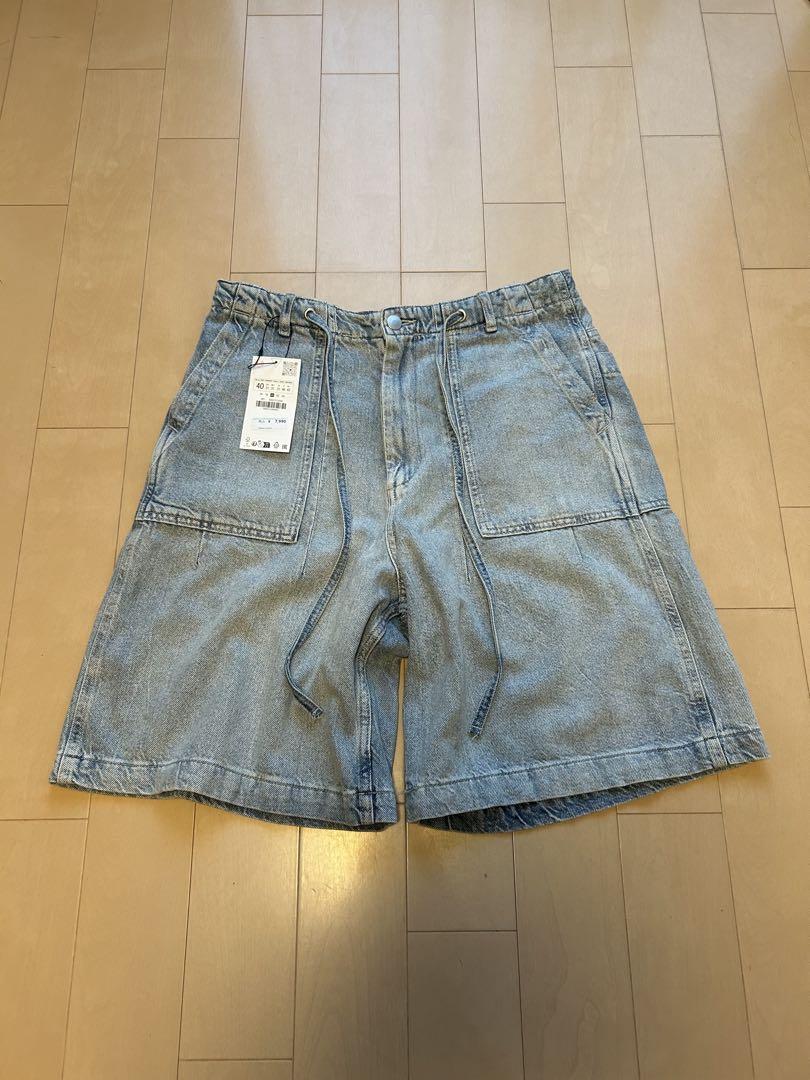 ZARA バギーデニムショーツ 30インチ - メルカリ