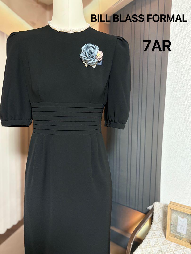 BILL BLASS FORMALブラックワンピーススーツ 7AR