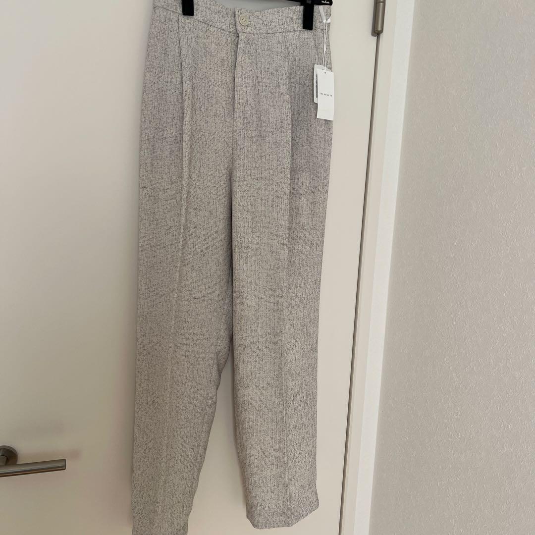 THE SHOP TK ツイードブラウス・パンツセットアップ　ホワイト 系