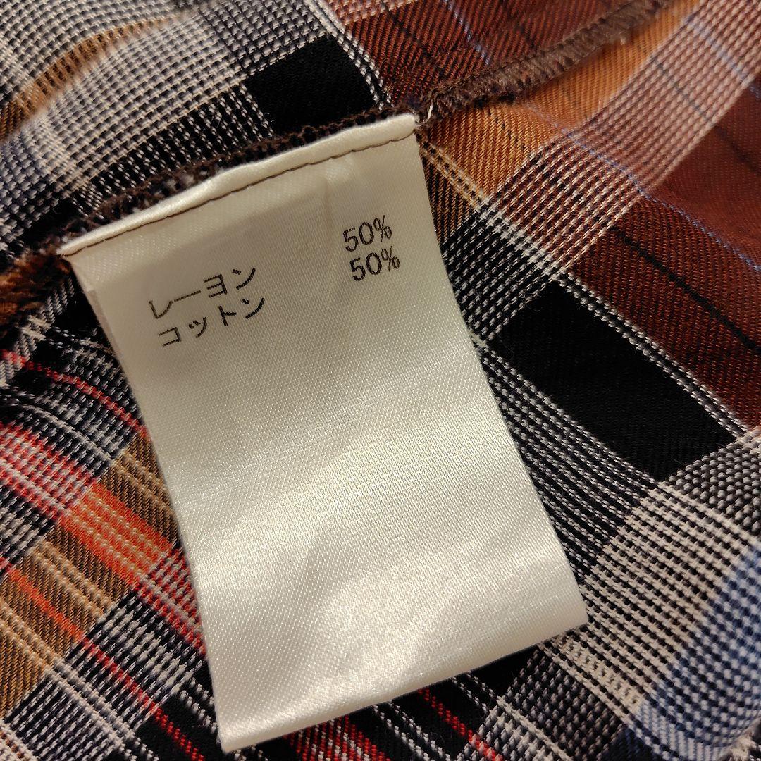 レリアン 近年モデルホワイトレーベル ブラウン系格子柄セットアップワンピース