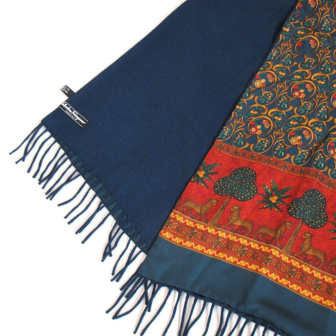 FERRAGAMO Feragamo フェラガモ SCARF 527941 ウール カシミヤ