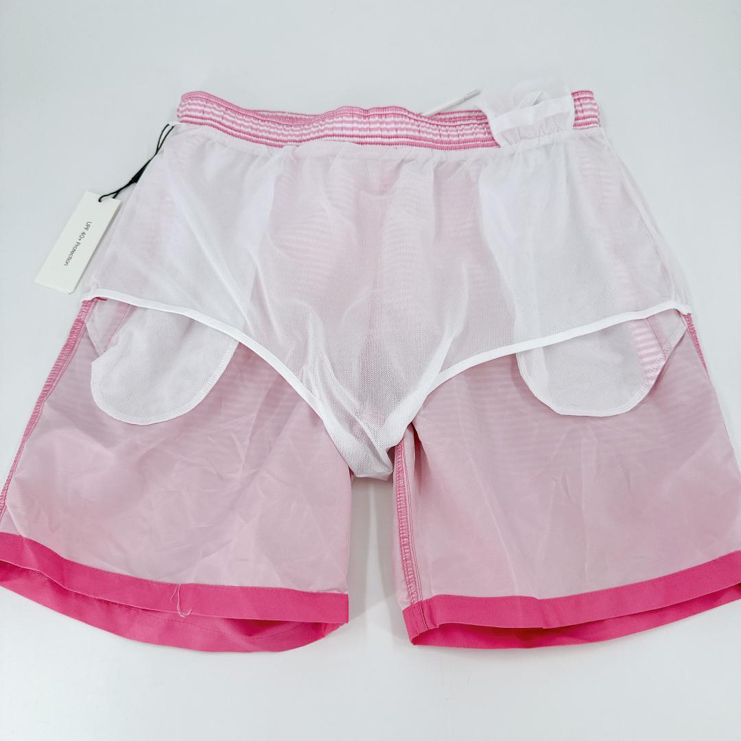 カルバンクライン 水着 スイムウェア ハーフパンツ UVカット ボーダー L