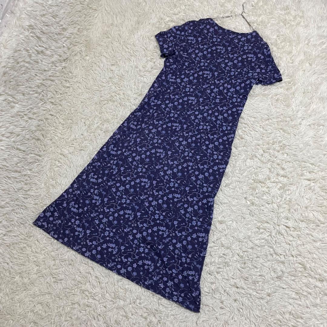 美品✨ローラアシュレイ XL 花柄 フレア ロングワンピース