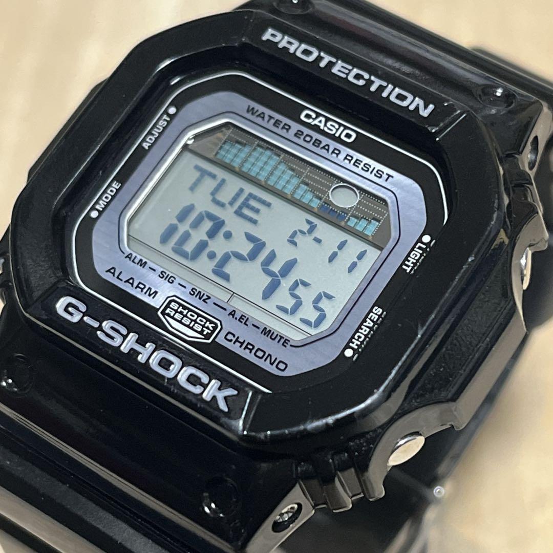 U*d様 【良品】G-SHOCK GLX-5600 ブラック艶あり完動品 電池新