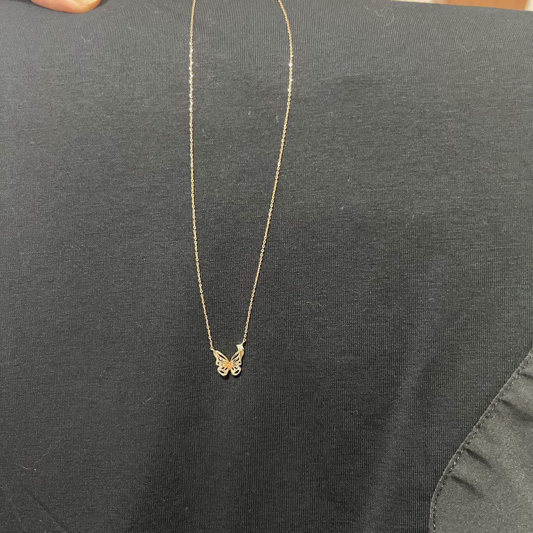 STAR ✨JEWELRYバタフライネックレス10k