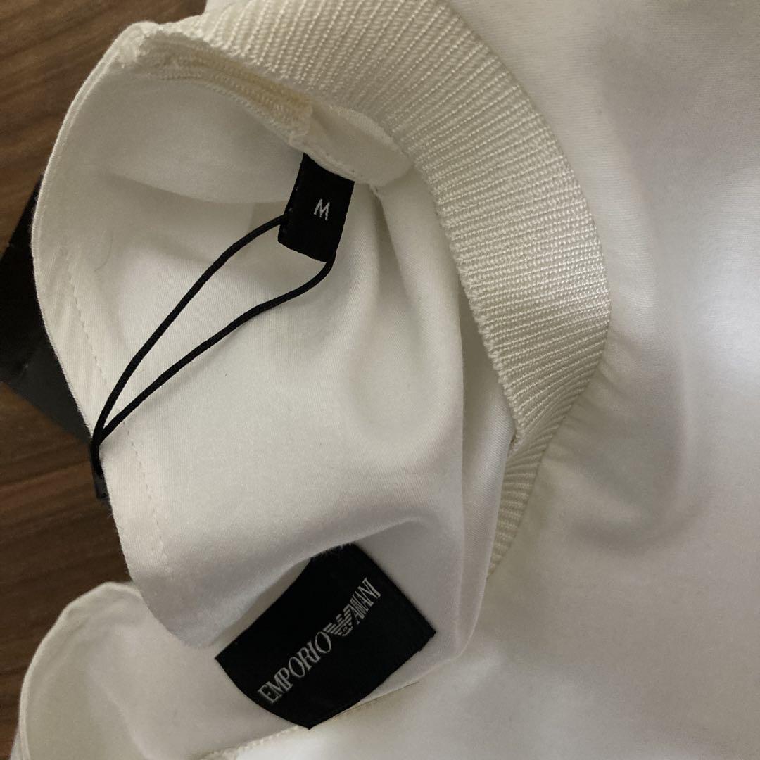 EMPORIO ARMANI ホワイト シャツ型Tシャツ