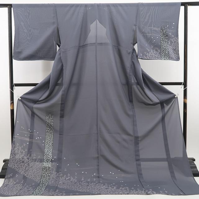 新品 絽 桜 お仕立て上がり 夏着物 正絹 トール 仕付け糸付 訪問