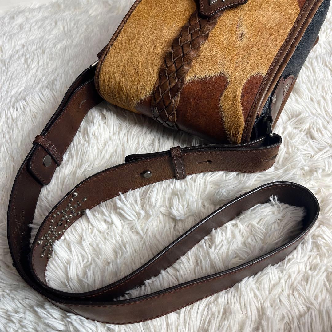 ファッション 超希少モデル! ハンティングワールド ハラコ ショルダー