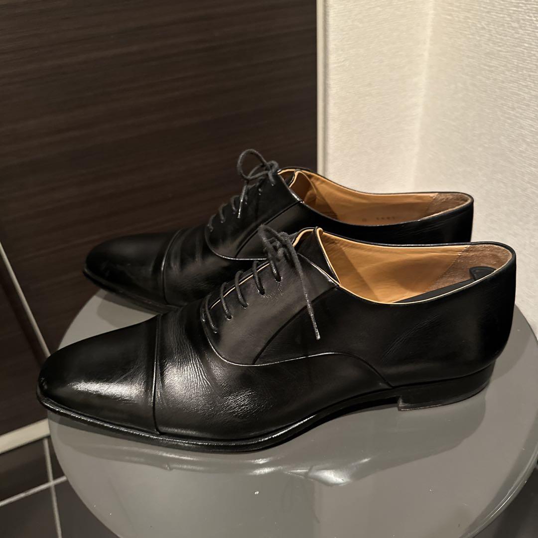 高質で安価 FRANCESCO 黒ストレートチップシューズ BENIGNO 靴