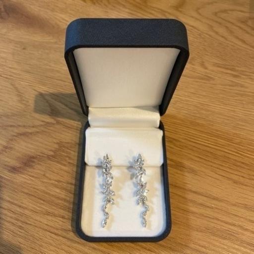 イヤリング　結婚式　シルバー